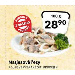 Matjesové řezy 100g v akci AkcniCeny cz