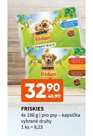 ARCHIV FRISKIES 4x 100 g pro psy kapsička v akci platné do 8 3