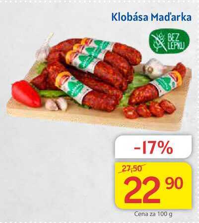 Krásno párky 100 g v akci AkcniCeny cz