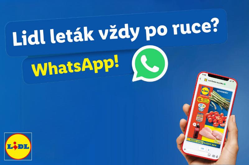 Lidl modernizuje komunikaci: Začne rozesílat letáky přes WhatsApp