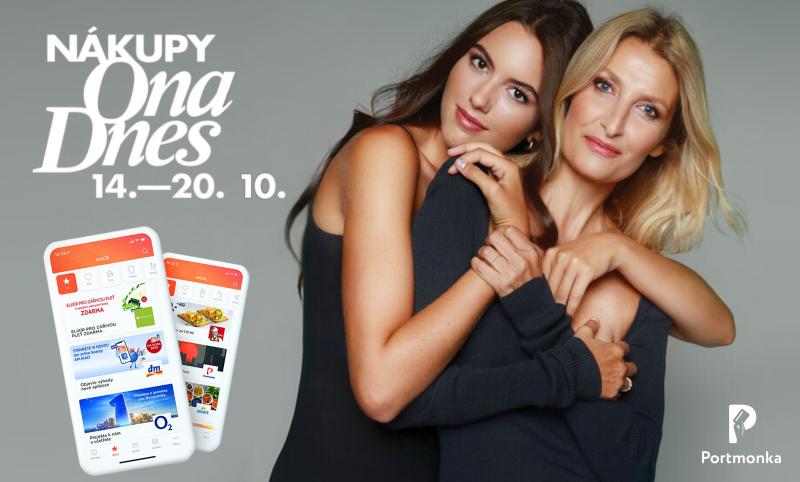 Využijte slevové kupony Nákupy Ona Dnes přímo v aplikaci Portmonka!
