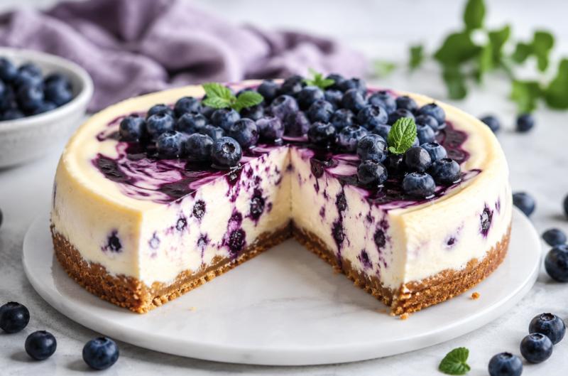 Jednoduchý borůvkový cheesecake: Recept, který se povede i těm, kteří nikdy nepekli