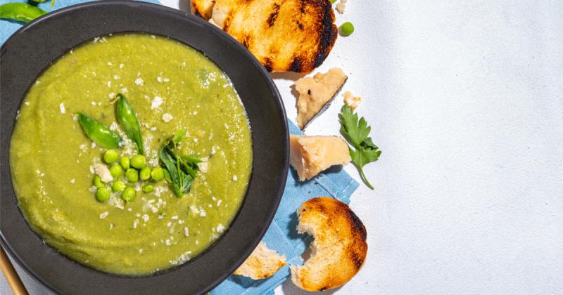 Hráškový krém, který máte hotový za 15 minut. Tohle si zamilujete