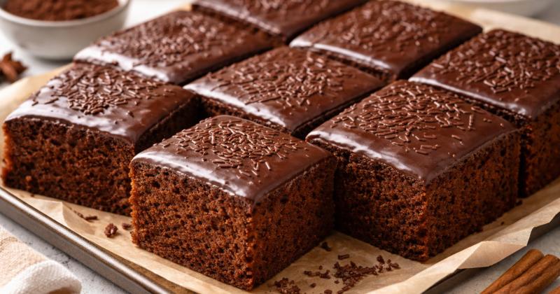 Nadýchaný hrníčkový perník s čokoládovou polevou