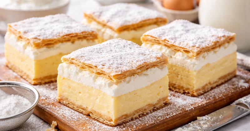 Kremeš z listového těsta: Tajemství dokonale hladkého krému, který drží tvar