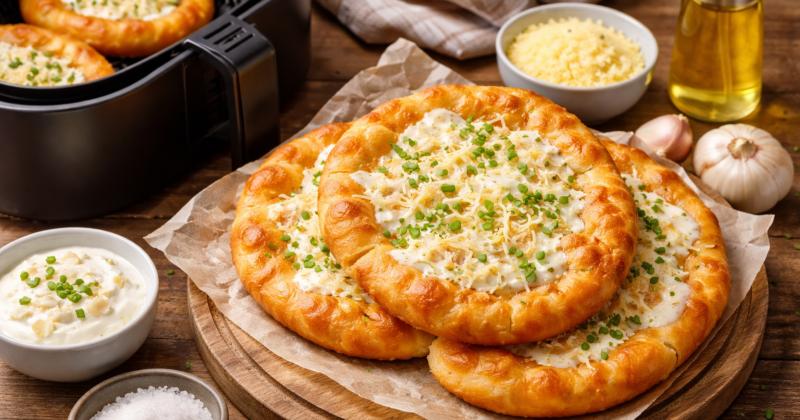 Langoš v horkovzdušné fritéze: Jednoduchý recept, který zvládne každý