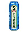 Staropramen Nealko, nealkoholické světlé pivo (plechovka)