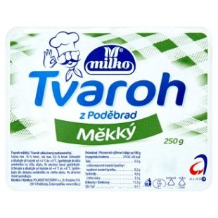 Milko Tvaroh z Poděbrad 250g, vybrané druhy Milko Tvaroh z Poděbrad 250g, vybrané druhy