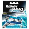 Gillette Mach3 Turbo Náhradní hlavice k pánskému holicímu strojku 4 ks