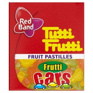 Red Band Tutti Frutti Cars želé s ovocnou příchutí 15g Red Band Tutti Frutti Cars želé s ovocnou příchutí 15g