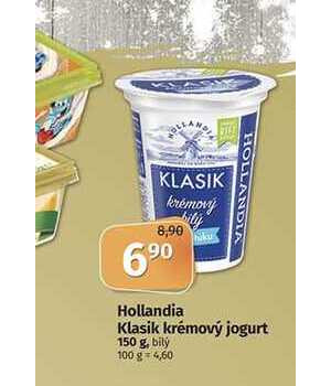 ARCHIV Hollandia Klasik krémový jogurt 150 g bily v akci platné do 25 1 2022 AkcniCeny cz