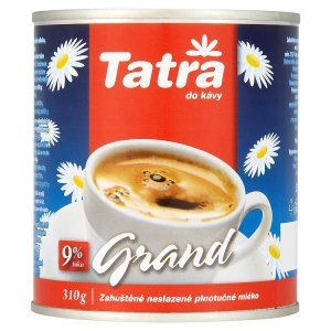 Tatra Grand zahuštené neslazené plnotučné mléko 310g Tatra Grand zahuštené neslazené plnotučné mléko 310g