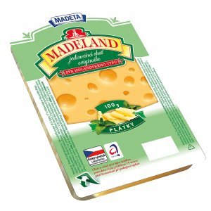 Madeta Madeland Sýr holandského typu 100g Madeta Madeland Sýr holandského typu 100g