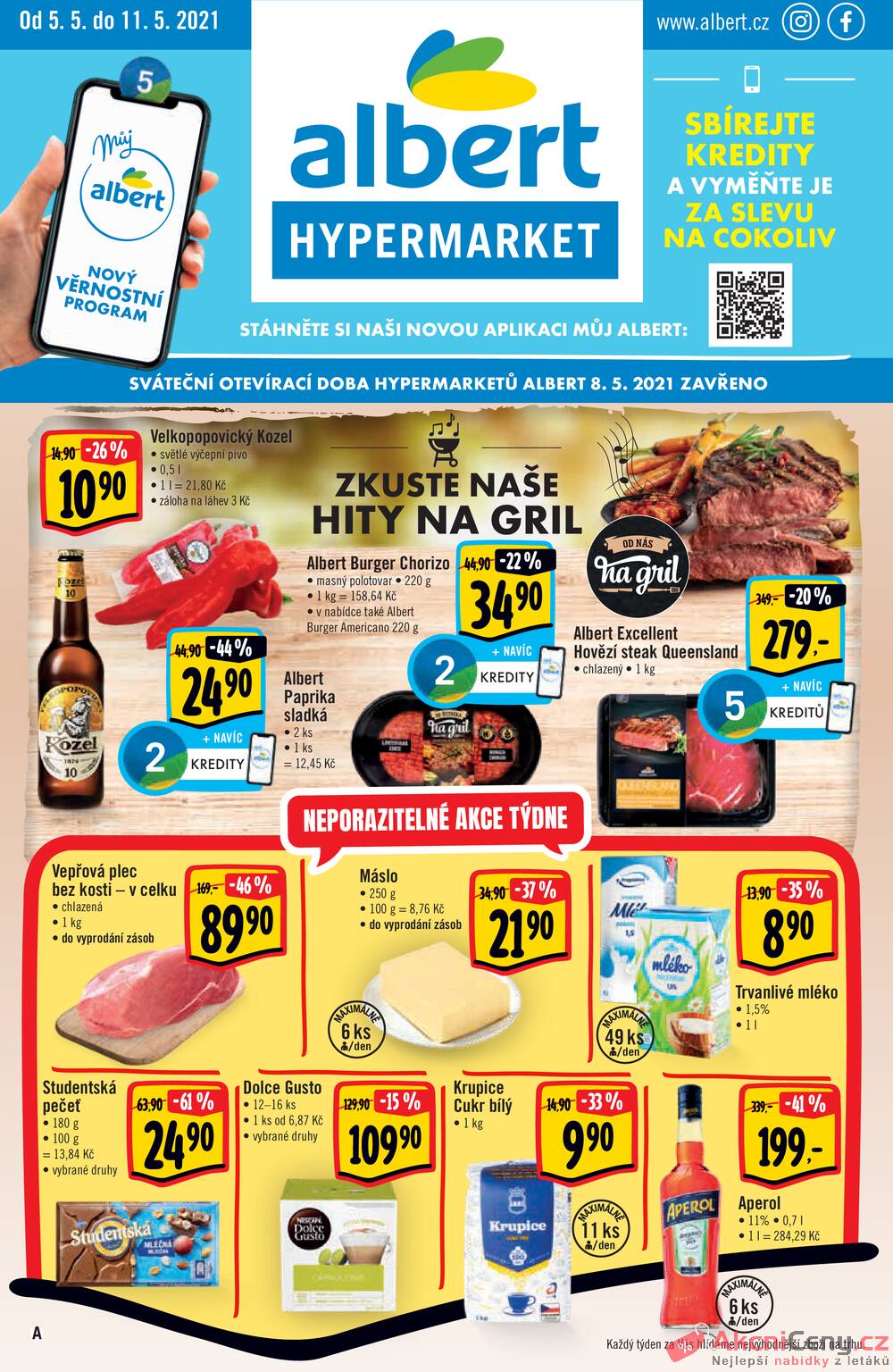 Leták Albert - Albert Hypermarket od 5.5. do 11.5.2021 - strana 1 Leták Albert - Albert Hypermarket od 5.5. do 11.5.2021 - strana 1
