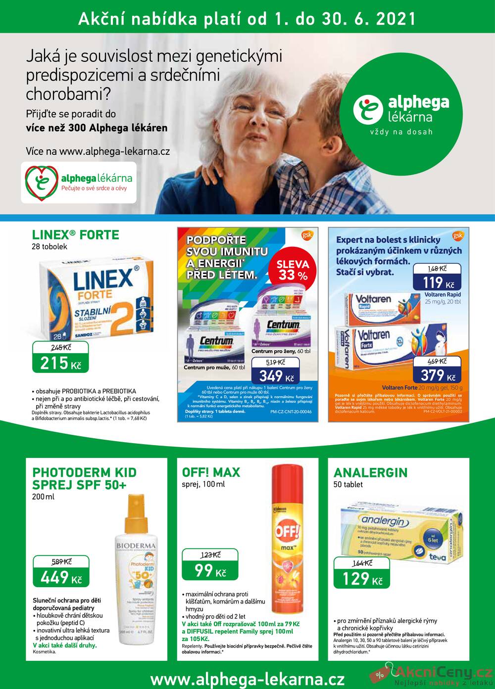 Leták Alphega Lékárna - Alphega Lékárna od 1.6. do 30.6.2021 - strana 1 Leták Alphega Lékárna - Alphega Lékárna od 1.6. do 30.6.2021 - strana 1