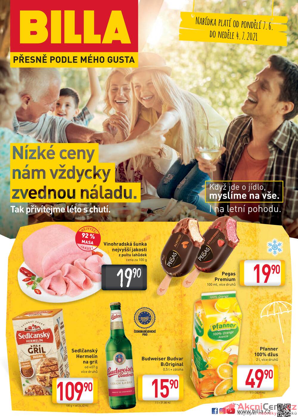 Leták Billa - Billa katalog letní nápoje od 7.6. do 4.7.2021 - strana 1 Leták Billa - Billa katalog letní nápoje od 7.6. do 4.7.2021 - strana 1
