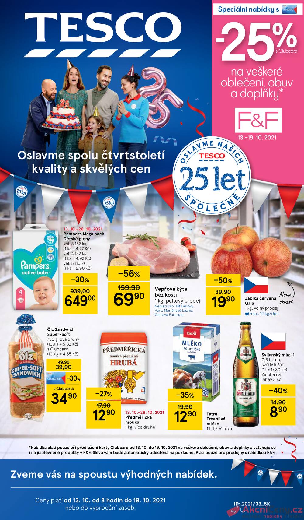 Leták Tesco - Tesco malé hypermarkety od 13.10. do 19.10.2021 - strana 1 Leták Tesco - Tesco malé hypermarkety od 13.10. do 19.10.2021 - strana 1
