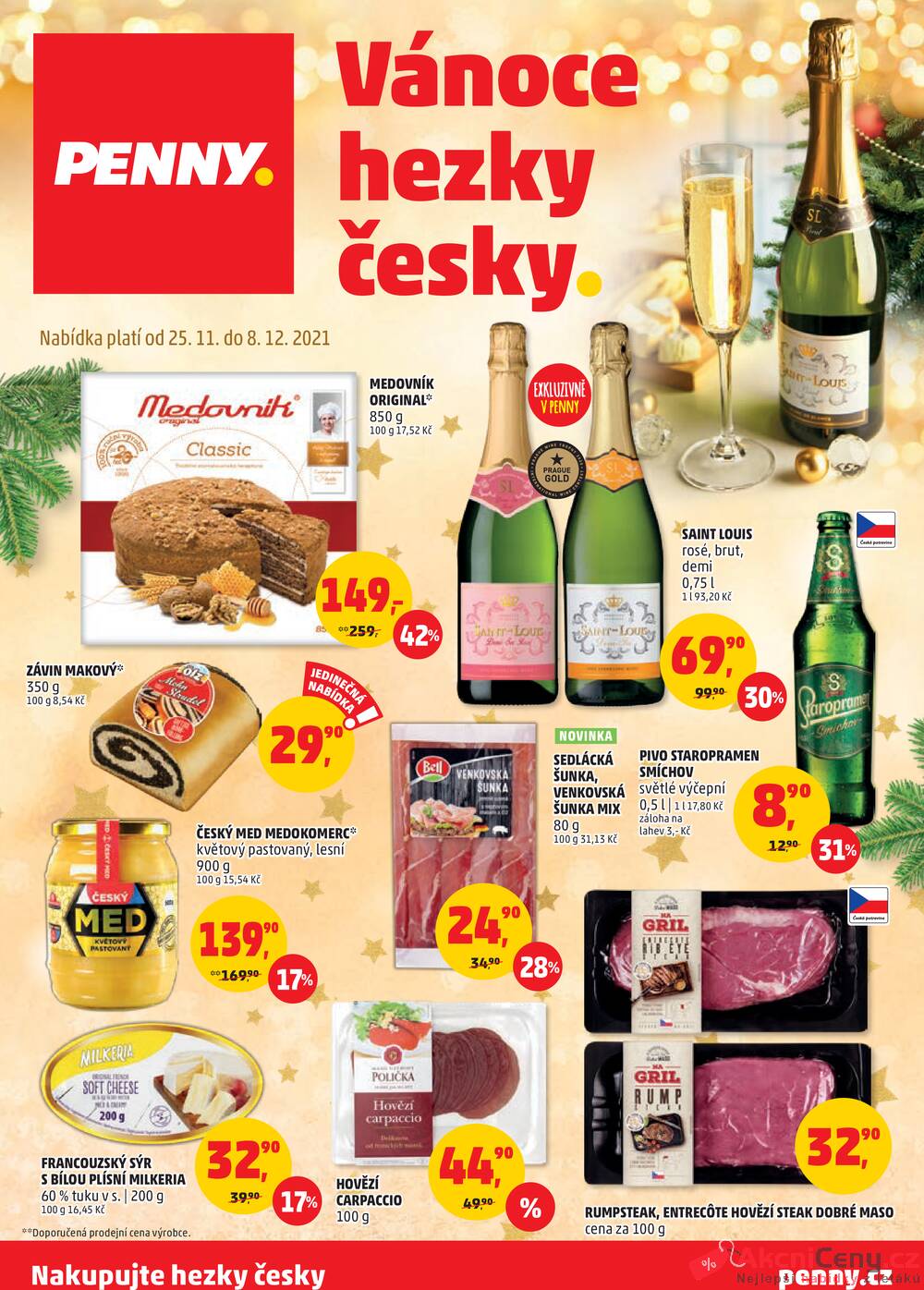 Leták Penny Market - Penny Market katalog Vánoce od 25.11. do 8.12.2021 - strana 1 Leták Penny Market - Penny Market katalog Vánoce od 25.11. do 8.12.2021 - strana 1
