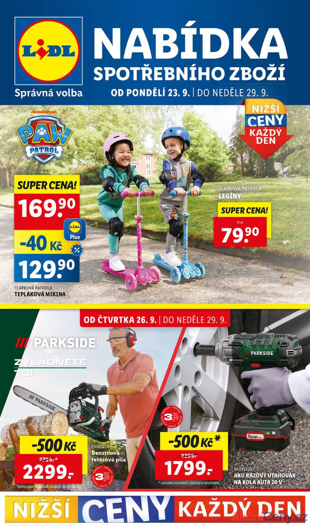 Leták Lidl - Lidl Spotřební zboží 23.9. - 29.9. - strana 1