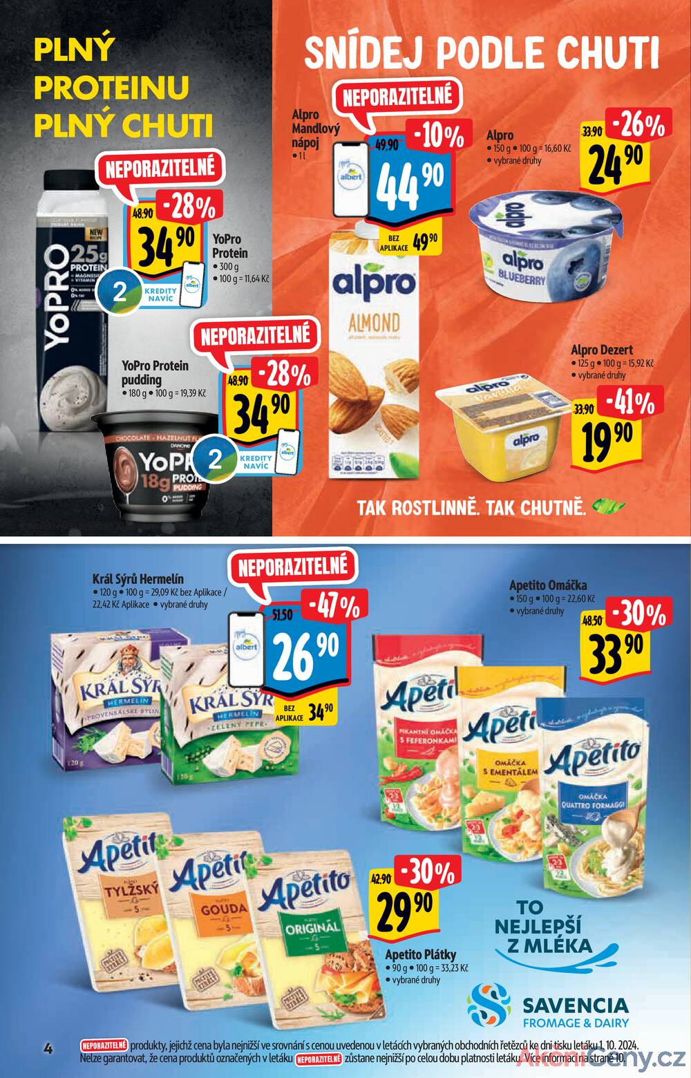 Leták Albert - Albert Supermarket katalog Brand od 9.10. do 22.10.2024 - strana 4