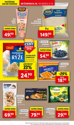 Lidl Čtvrtek od 24.10. do 27.10.2024