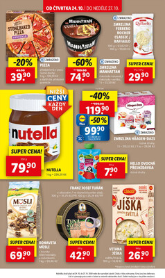 Lidl Čtvrtek od 24.10. do 27.10.2024