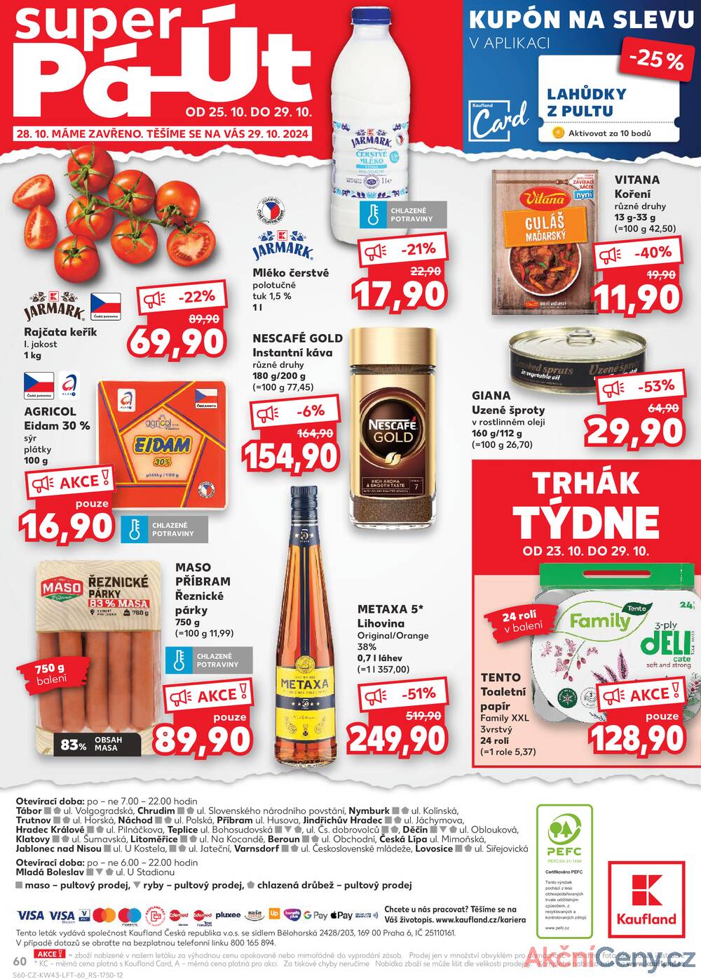 Leták Kaufland - Kaufland 23.10. - 29.10. - Kaufland - Trutnov - strana 60