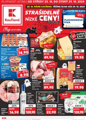 Leták Kaufland 23.10. - 29.10. - Kaufland - Třinec - Lyžbice