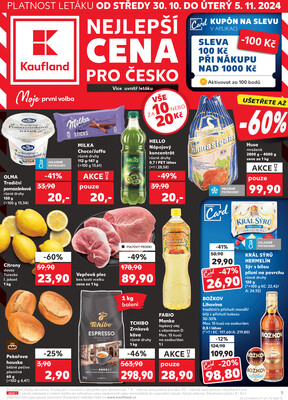 Leták Kaufland 30.10. - 5.11. - Kaufland - Děčín