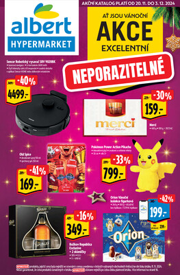 Leták Albert  Hypermarket katalog Vánoce od 20.11. do 3.12.2024