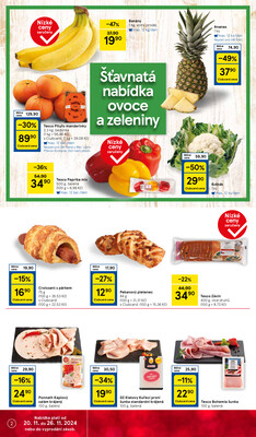 Tesco supermarkety od 20.11. do 26.11.2024