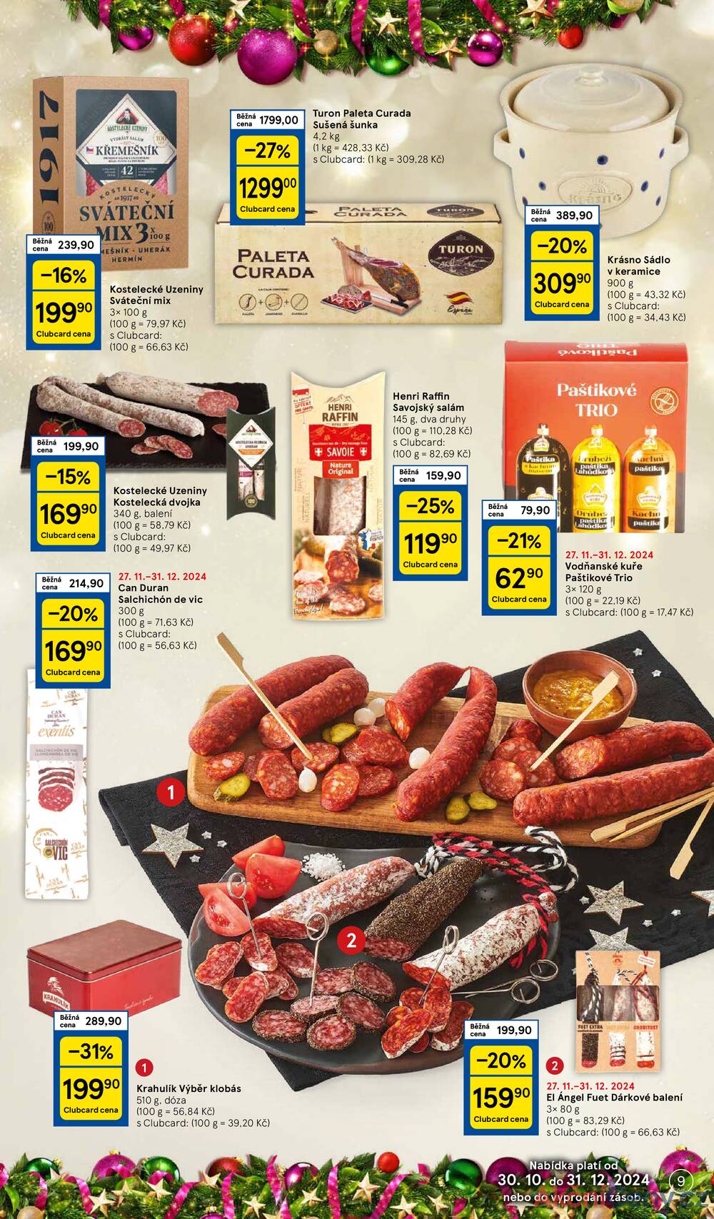 Leták Tesco - Tesco malé hypermarkety Deli katalog od 2.12. do 31.12.2024 - strana 9