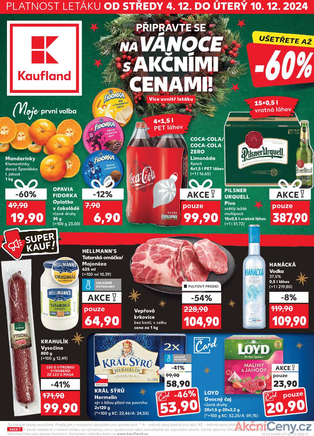 Leták Kaufland - Kaufland 4.12. - 10.12. - Kaufland - Prachatice - strana 1