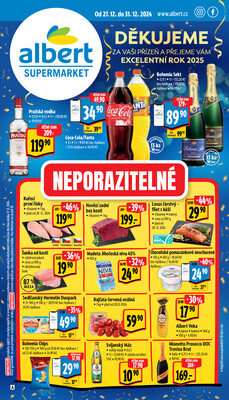 Leták Albert Supermarket od 27.12. do 31.12.2024