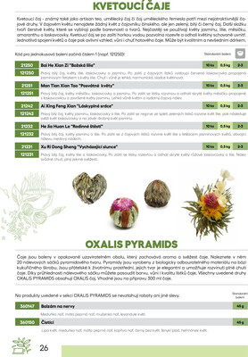 Leták Oxalis - čaj a káva
		  platný do 31.12.2025 - strana 28