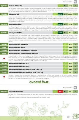 Leták Oxalis - čaj a káva
		  platný do 31.12.2025 - strana 33