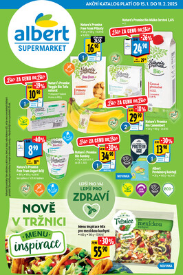 Leták Albert Supermarket katalog BIO od 15.1. do 11.2.2025