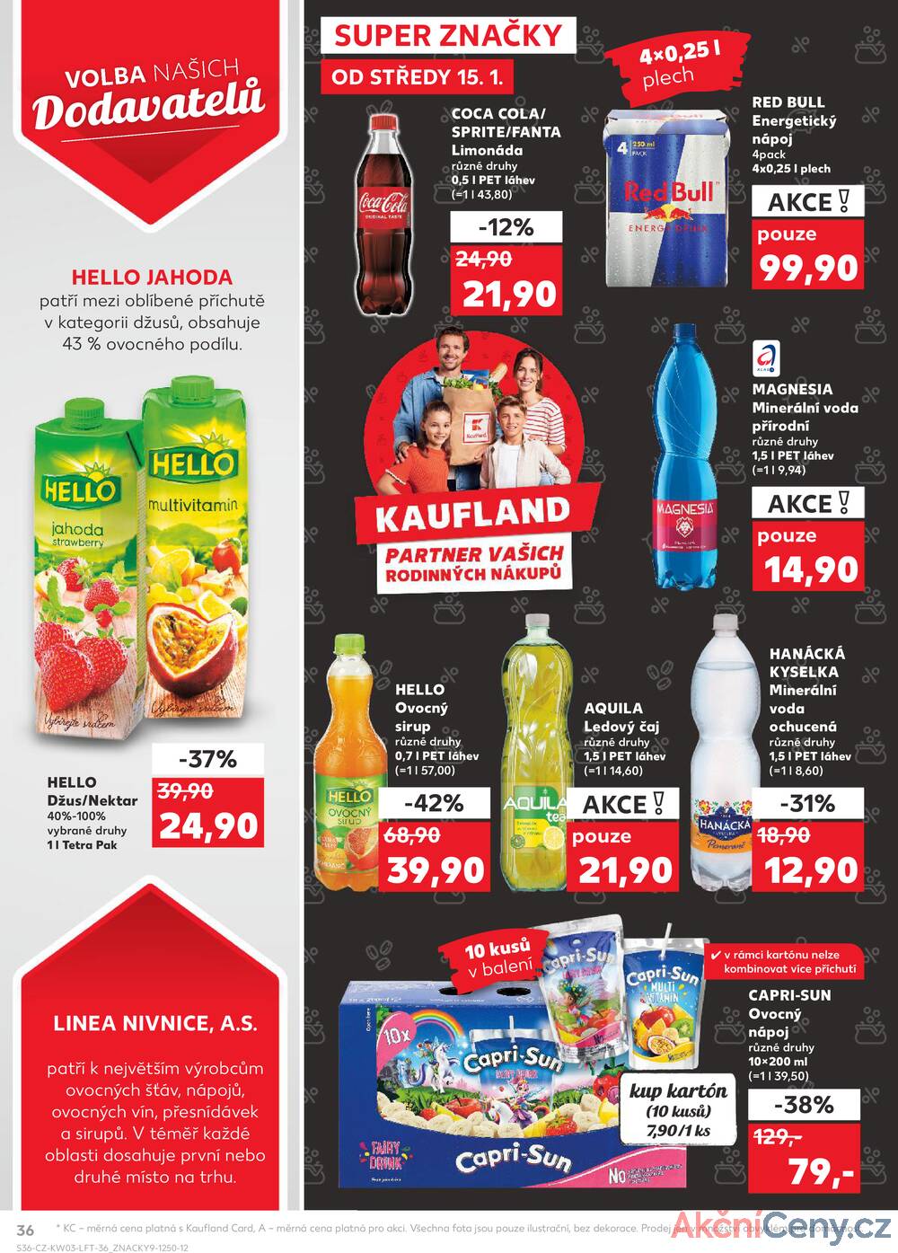 Leták Kaufland - Kaufland 15.1. - 21.1. - Kaufland - Příbram - strana 36