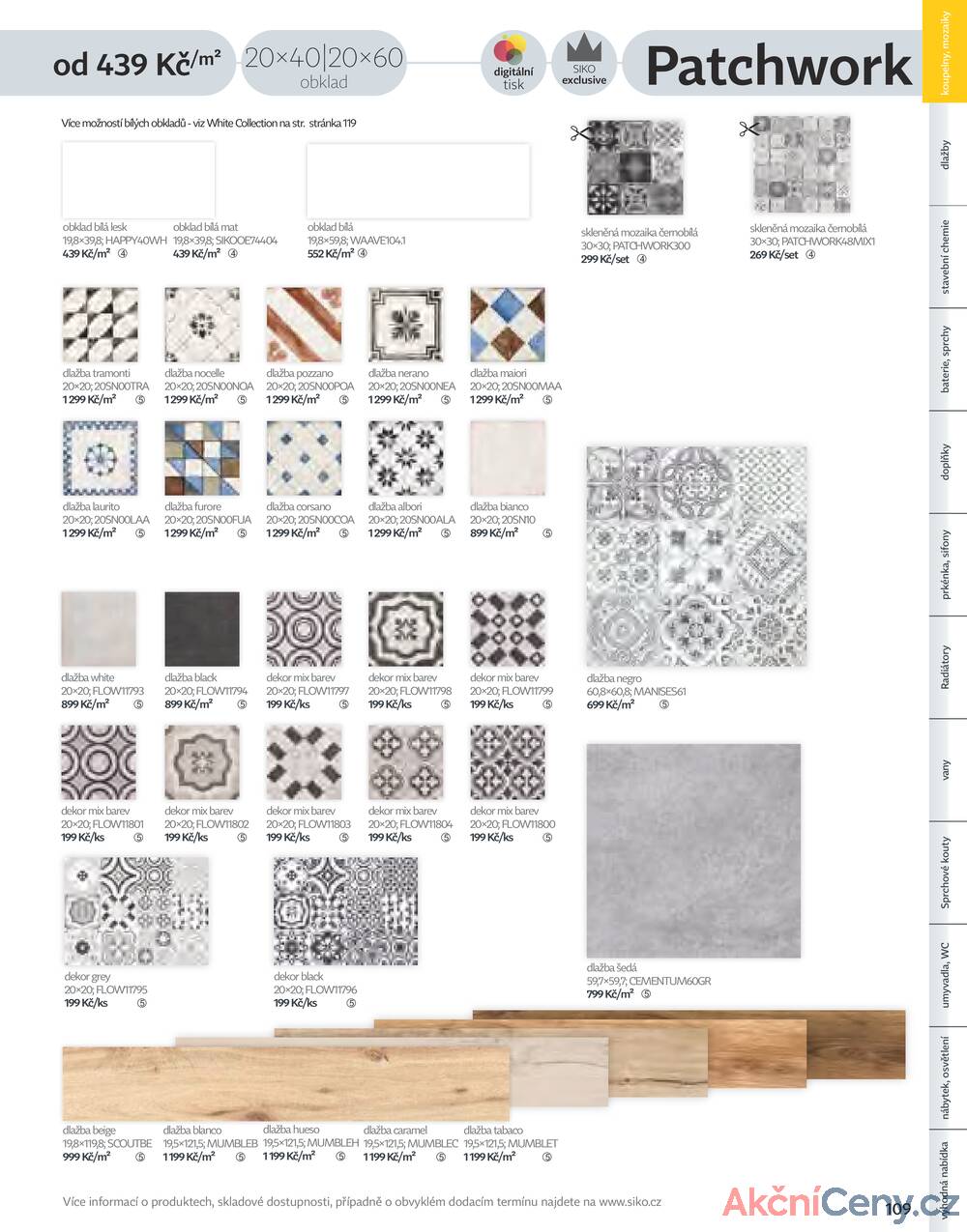 Leták Siko koupelny
platný do 31.12.2025 - strana 109