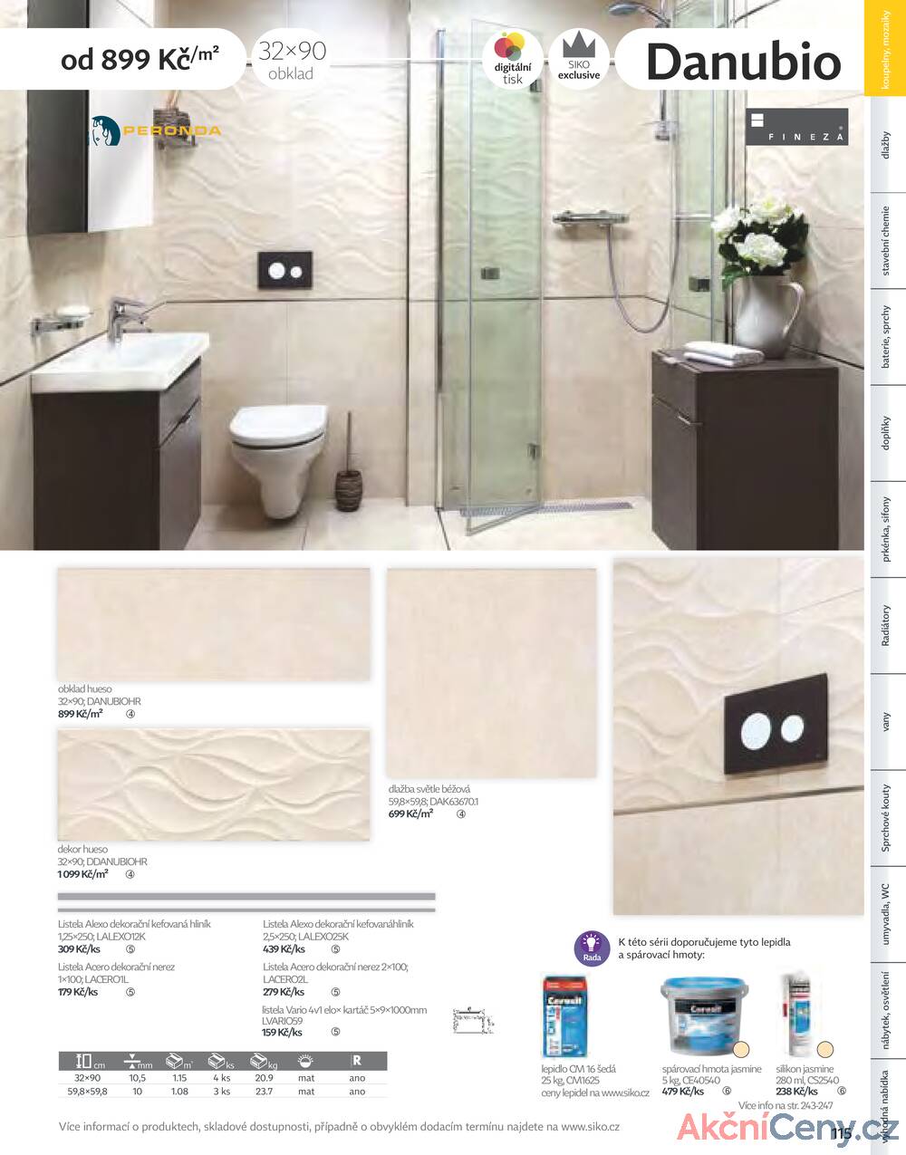 Leták Siko koupelny
platný do 31.12.2025 - strana 115