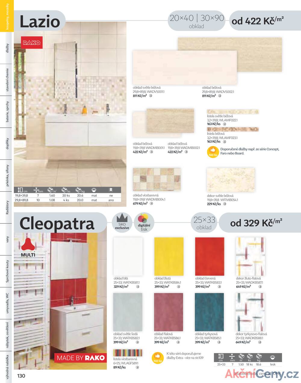 Leták Siko koupelny
platný do 31.12.2025 - strana 130