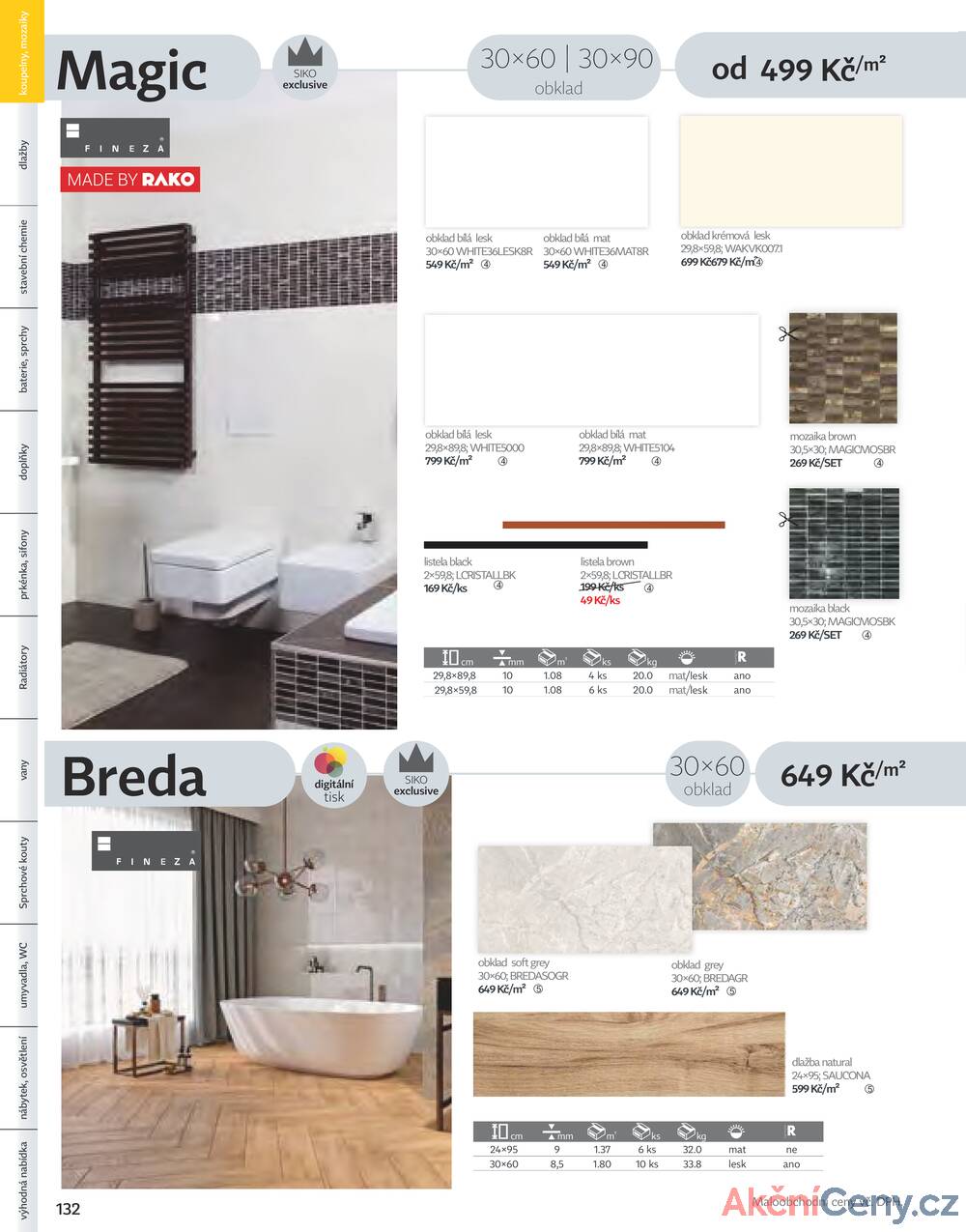 Leták Siko koupelny
platný do 31.12.2025 - strana 132