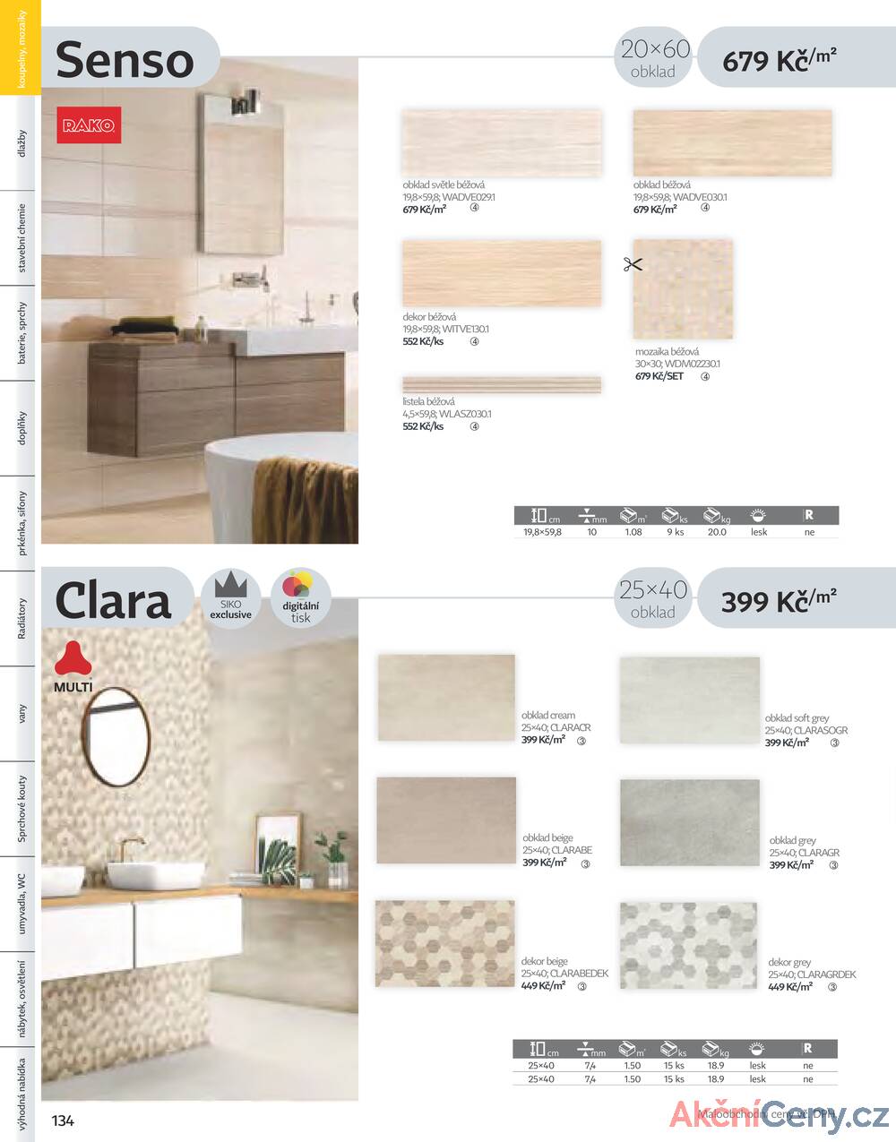 Leták Siko koupelny
platný do 31.12.2025 - strana 134