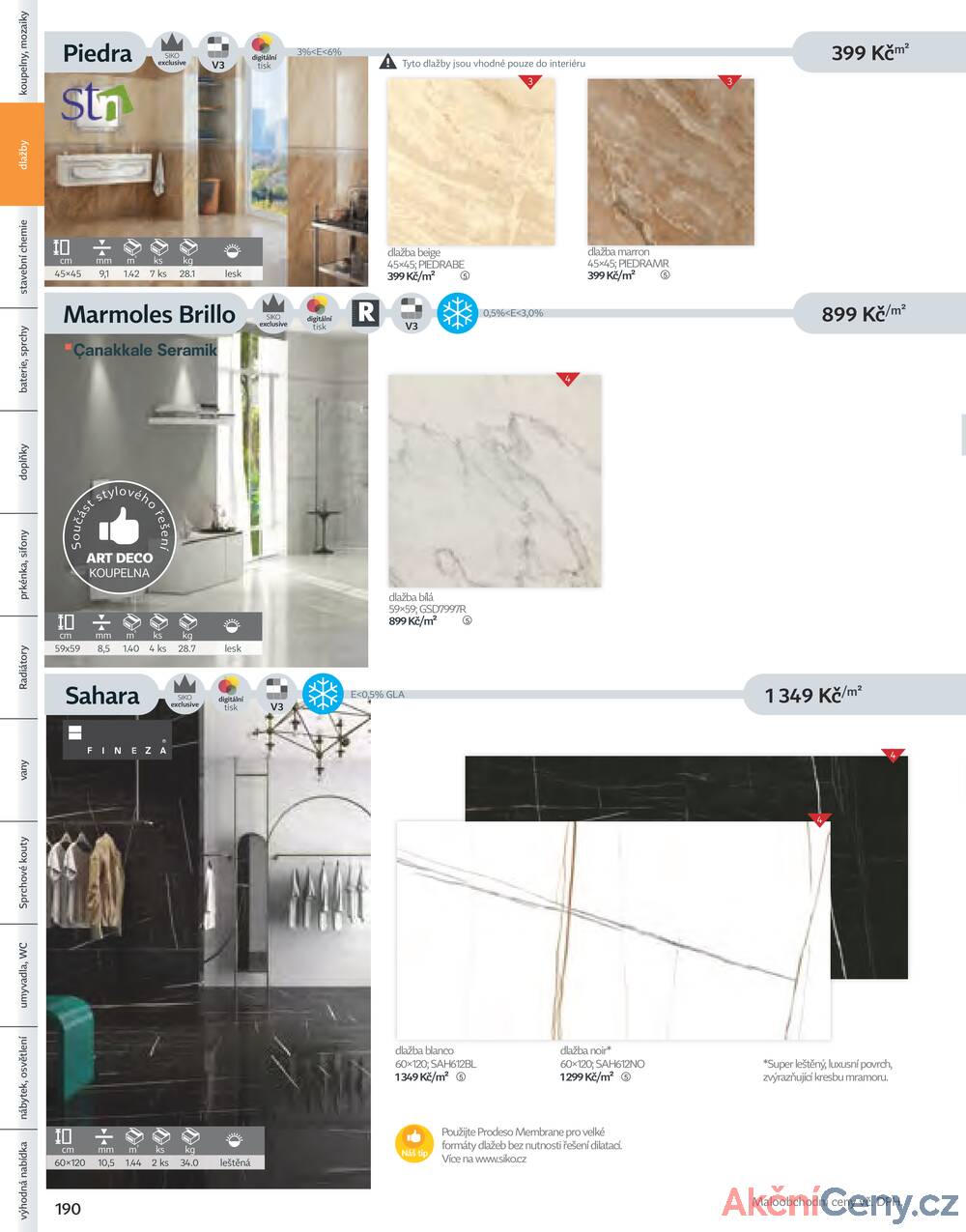 Leták Siko koupelny
platný do 31.12.2025 - strana 190