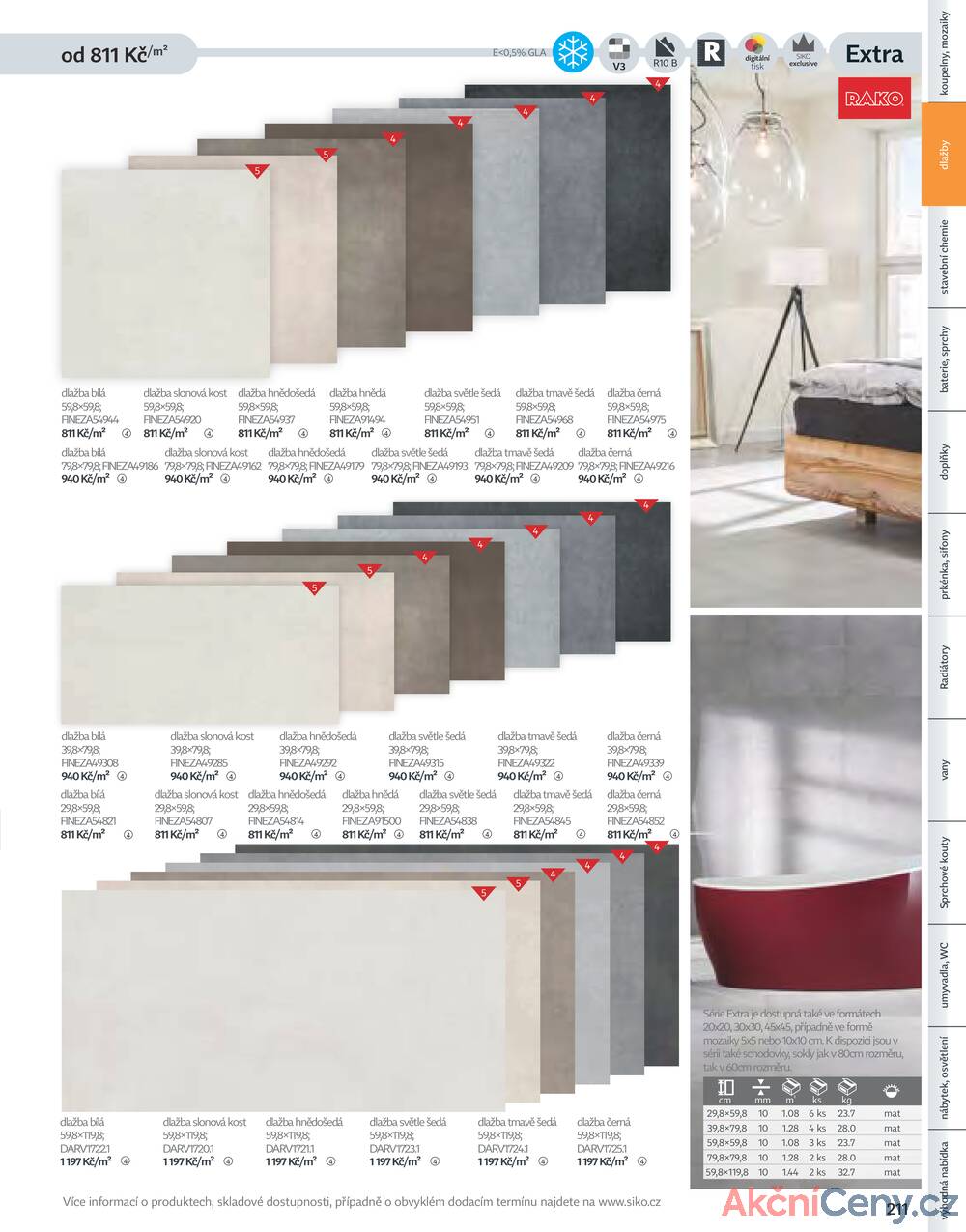 Leták Siko koupelny
platný do 31.12.2025 - strana 211