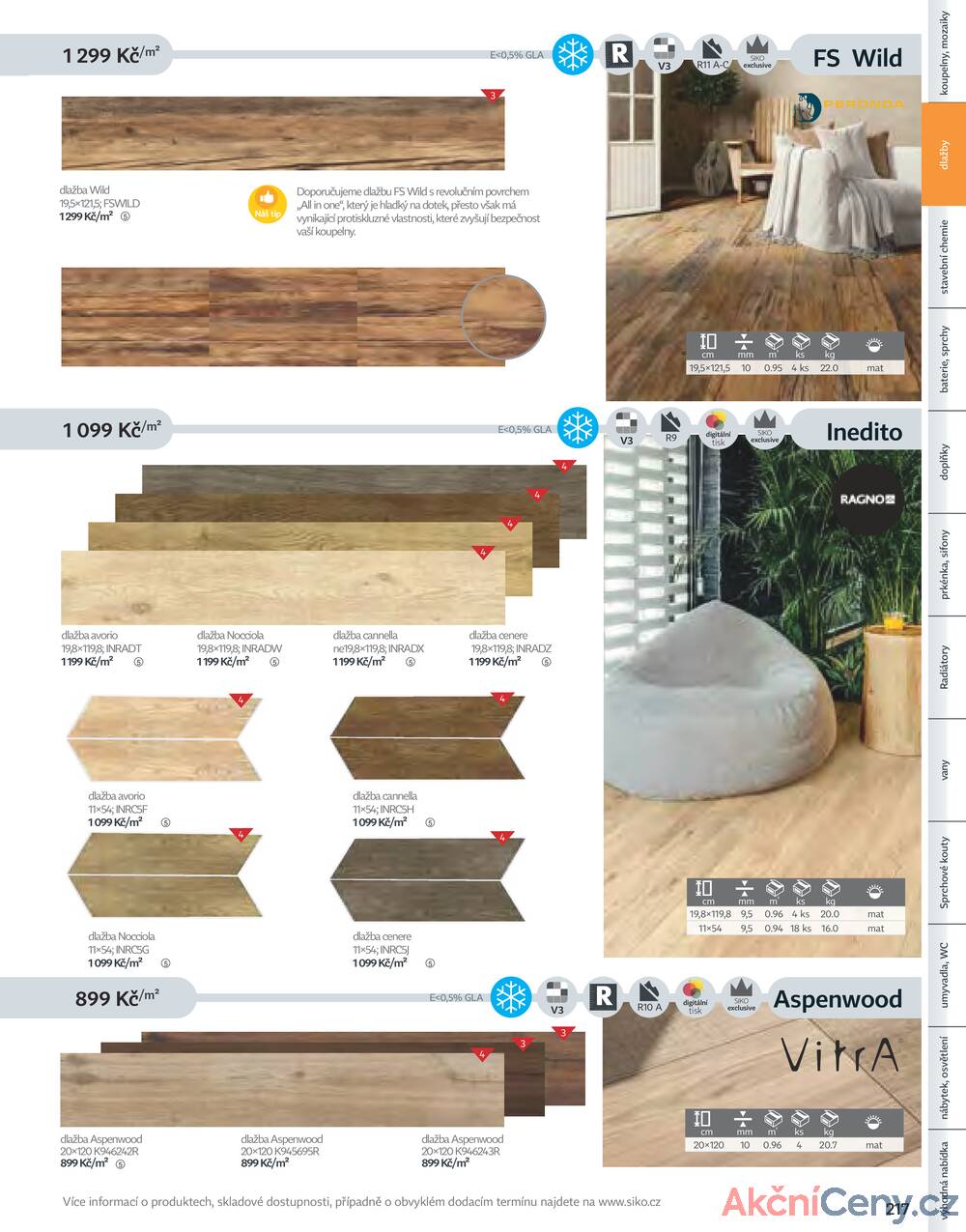 Leták Siko koupelny
platný do 31.12.2025 - strana 217