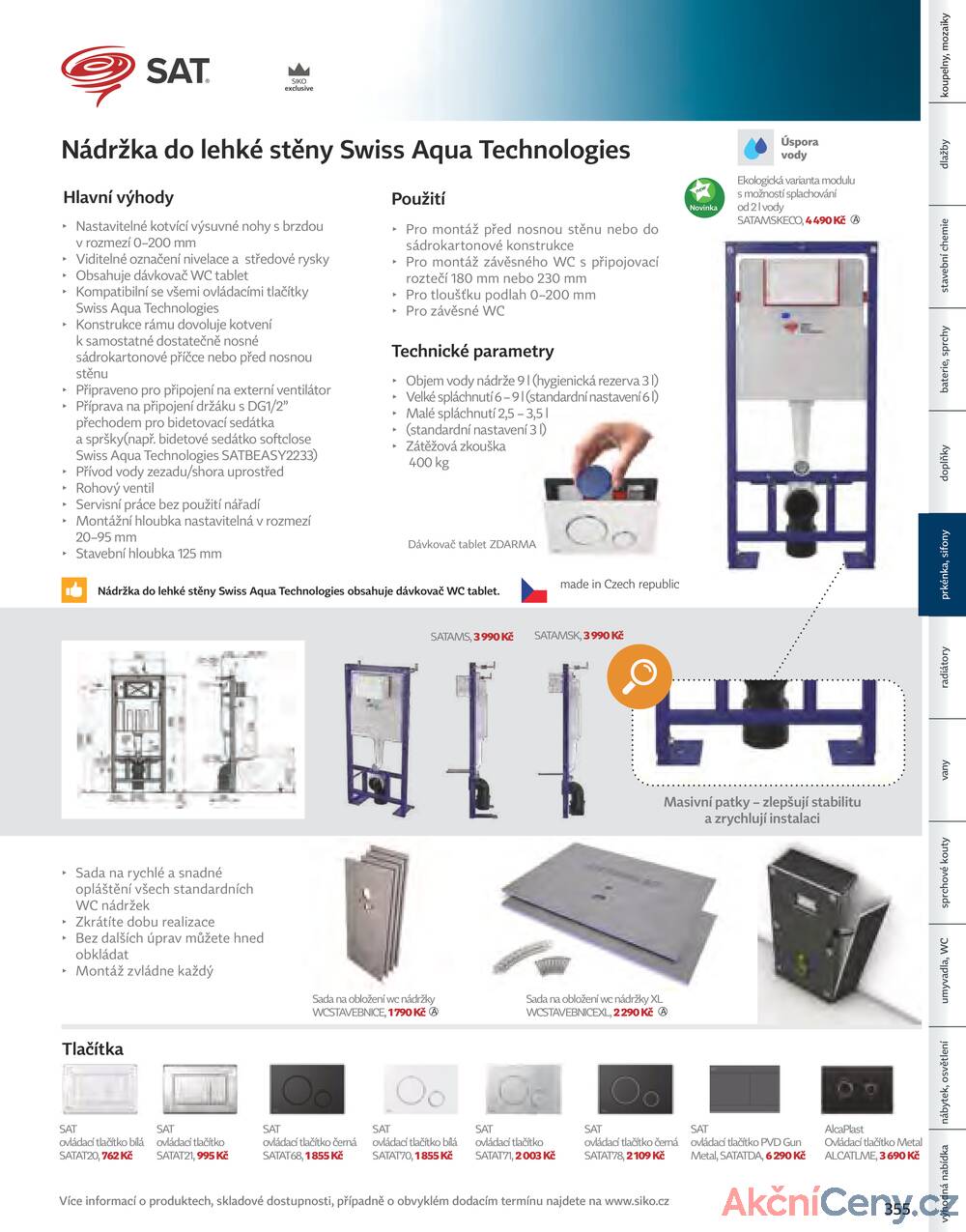 Leták Siko koupelny
platný do 31.12.2025 - strana 355