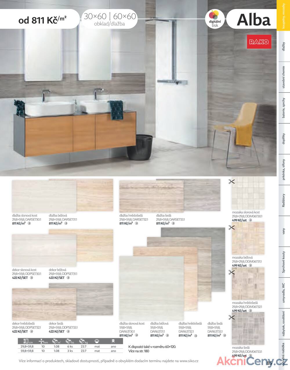 Leták Siko koupelny
platný do 31.12.2025 - strana 85
