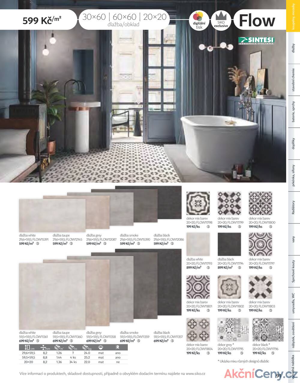 Leták Siko koupelny
platný do 31.12.2025 - strana 91