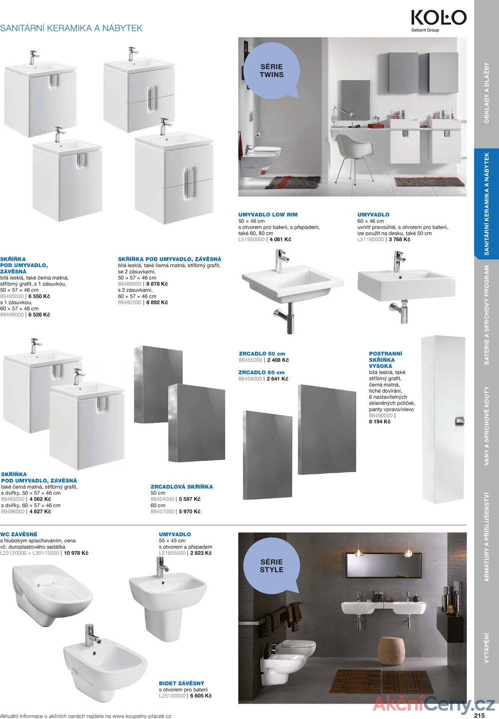 Leták Koupelny Ptáček
		  platný do 31.12.2025 - strana 215